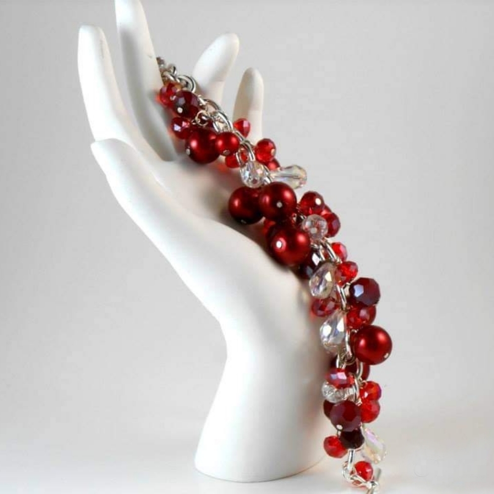 Beautiful handcrafted chunky beaded bracelet